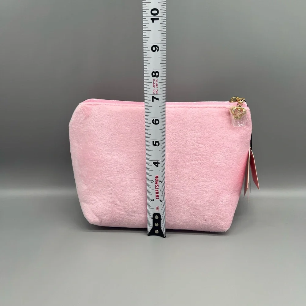 Juicy couture pink velour cosmetics bag